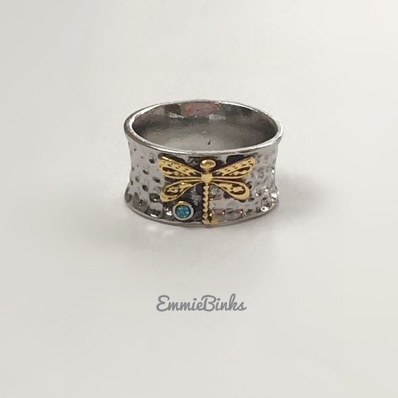 New FP Textured Dragonfly Band Ring - Picture 4 of 14